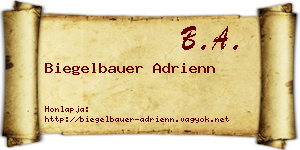 Biegelbauer Adrienn névjegykártya