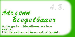 adrienn biegelbauer business card